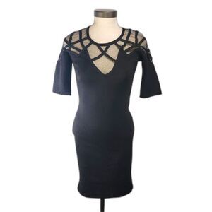 WOW Couture women's black fitted dress size small